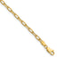 14k 3.0mm Solid Beveled Paperclip Chain