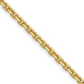 14k 3.25mm D/C French Link Chain