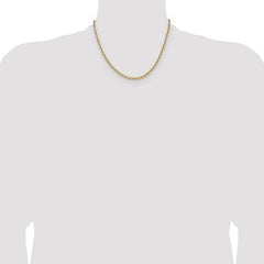 14k 3.90mm D/C French Link Chain