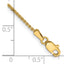 14K 1.25mm Diamond-Cut Spiga with Lobster Clasp Bracelet