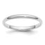 Platinum 2mm Half Round Wedding Band