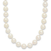 14k 6-7mm White Round Akoya Saltwater Cultured Pearl 24 inch Necklace