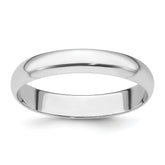 Platinum 4mm Half Round Featherweight Wedding Band