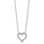 Diamond Heart Necklace in 14K White Gold (5/8 ct. tw.) - Sophia Jewelers