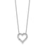 Diamond Heart Necklace in 14K White Gold (3/4 ct. tw.) - Sophia Jewelers