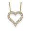 Lab-Grown Diamond Hearts Necklace in 14K Yellow Gold, 2.3mm (1 ct. tw.), 18 Inch - Sophia Jewelers
