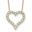 Lab-Grown Diamond Open Heart Necklace in 14K Yellow Gold (2 ct. tw.), 18 Inch - Sophia Jewelers