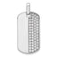 Lab-Grown Diamond Dog Tag Pendant in 14K White Gold, 30mm (1 ct. tw.) - Sophia Jewelers