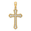 Lab-Grown Diamond Cross Pendant in 14K Yellow Gold, 30mm (3/4 ct. tw.) - Sophia Jewelers