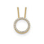 Lab-Grown Diamond Eternity Necklace in 14K Yellow Gold (1/4 ct. tw.), 18 Inch - Sophia Jewelers