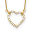 14k 1/5 carat Lab Grown Diamond VS/SI+ G+ Complete 18 inch Heart Necklace