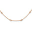 True Origin 14k Rose Gold 1/2 carat Lab Grown Diamond VS+ F+ Eighteen Station 18 inch Necklace
