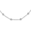 True Origin 14k White Gold 1 1/3 carat Lab Grown Diamond VS+ F+ Twenty Station 20 inch Necklace