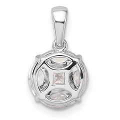 14k White Gold 1 carat Lab Grown Diamond VS/SI+ G+ Round and Marquise Pendant