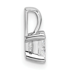 14k White Gold 1/2 carat Lab Grown Diamond VS/SI+ G+ 18 inch 4 Prong Pendant Necklace