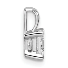 14k White Gold 3/4 carat Lab Grown Diamond VS/SI+ G+ 18 inch 4 Prong Pendant Necklace