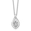 Lab-Grown Diamond Necklace in 14K White Gold (3/4 ct. tw.), 18 Inch - Sophia Jewelers