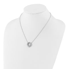 14k White Gold 1 carat Lab Grown Diamond VS/SI+ G+ Round 18 inch Necklace