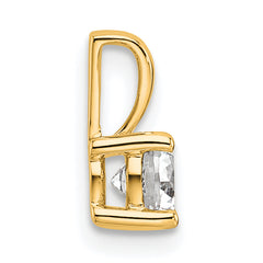 14k 1/2 carat Certified Lab Grown Diamond VS/SI+ G+ Round Complete Four Prong Pendant