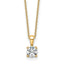 Round Lab-Grown Diamond Necklace in 14K Yellow Gold (1/2 ct. tw., VS/SI+ G+), 18 Inch - Sophia Jewelers
