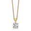 Round Lab-Grown Diamond Necklace in 14K Yellow Gold (3/4 ct. tw., VS/SI+ G+), 18 Inch - Sophia Jewelers