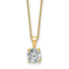Certified Round Lab-Grown Diamond Necklace in 14K Yellow Gold (1 ct. tw., VS+ F+), 18 Inch - Sophia Jewelers