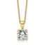 Round Lab-Grown Diamond Necklace in 14K Yellow Gold (1 1/2 ct. tw., VS+ F+), 18 Inch - Sophia Jewelers