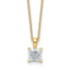Princess Lab-Grown Diamond Necklace in 14K Yellow Gold (1 ct. tw.), 18 Inch - Sophia Jewelers