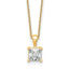 Certified Princess Lab-Grown Diamond Necklace in 14K Yellow Gold (1 1/2 ct. tw., VS/SI+ G+), 18 Inch - Sophia Jewelers