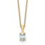 Oval Lab-Grown Diamond Necklace in 14K Yellow Gold (1/2 ct. tw., VS/SI+ G+), 18 Inch - Sophia Jewelers