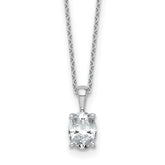 14k White Gold 1 carat Certified Lab Grown Diamond VS+ F+ Oval Complete 18 inch Four Prong Pendant Necklace