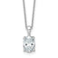 Certified Oval Lab-Grown Diamond Necklace in 14K White Gold (2 ct. tw.), 18 Inch - Sophia Jewelers