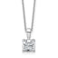 Cushion Lab-Grown Diamond Necklace in 14K White Gold (1 1/2 ct. tw.), 18 Inch - Sophia Jewelers