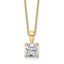 Cushion Lab-Grown Diamond Necklace in 14K Yellow Gold with Tall Bail (1 1/2 ct. tw.), 18 Inch - Sophia Jewelers