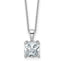 Cushion Lab-Grown Diamond Necklace in 14K White Gold (2 ct. tw.), 18 Inch - Sophia Jewelers