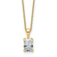 Radiant Lab-Grown Diamond Necklace in 14K Yellow Gold (3/4 ct. tw., VS/SI+ G+), 18 Inch - Sophia Jewelers