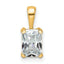 14k 3/4 carat Certified Lab Grown Diamond VS+ F+ Radiant Complete Four Prong Pendant