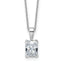 Radiant Lab-Grown Diamond Necklace in 14K White Gold (1 1/2 ct. tw., VS/SI+ G+), 18 Inch - Sophia Jewelers