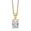 Radiant Lab-Grown Diamond Necklace in 14K Yellow Gold (1 1/2 ct. tw., VS/SI+ G+), 18 Inch - Sophia Jewelers