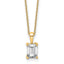 Certified Emerald-Cut Lab-Grown Diamond Necklace in 14K Yellow Gold (1 ct. tw., VS/SI+ G+), 18 Inch - Sophia Jewelers