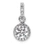 14kw 1.5 ct. ROUND Diamond Pendant Mounting (No Stone Included)