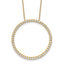 14k 1 carat Lab Grown Diamond VS+ F+ Complete 18 inch Circle Slide Necklace