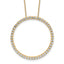 14k 1 1/2 carat Lab Grown Diamond VS/SI+ G+ Complete 18 inch Circle Slide Necklace