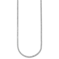 14k White Gold 12 carat Lab Grown Diamond VS/SI+ G+ Complete Round 24 inch Straight Tennis Necklace