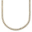 14k 9 carat Lab Grown Diamond VS/SI+ G+ Complete Round 18 inch Straight Tennis Necklace