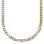 14k 13 1/2 carat Lab Grown Diamond VS+ F+ Complete Round 18 inch Straight Tennis Necklace