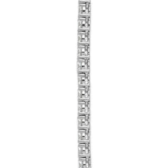 14k White Gold 30 5/8 carat Lab Grown Diamond VS/SI+ G+ Complete Round 24 inch Straight Tennis Necklace