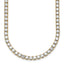 14k 36 carat Lab Grown Diamond VS+ F+ Complete Round 24 inch Straight Tennis Necklace
