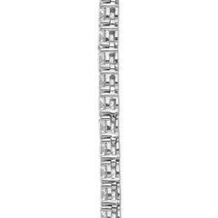 14k White Gold 42 7/8 carat Lab Grown Diamond VS/SI+ G+ Complete Round 24 inch Straight Tennis Necklace