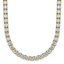 14k 36 carat Lab Grown Diamond VS/SI+ G+ Complete Round 20 inch Straight Tennis Necklace